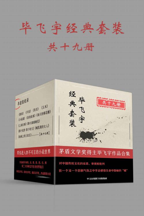 毕飞宇经典套装：共19册-azw3+epub+mobi+pdf+txt电子书下载